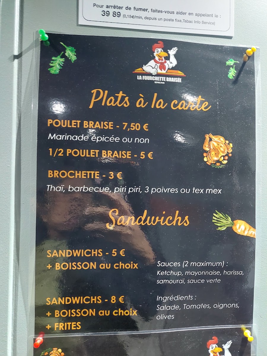 Menu La Fourchette Braisée-1